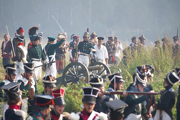 Borodino 2008 re-enactment - the battle