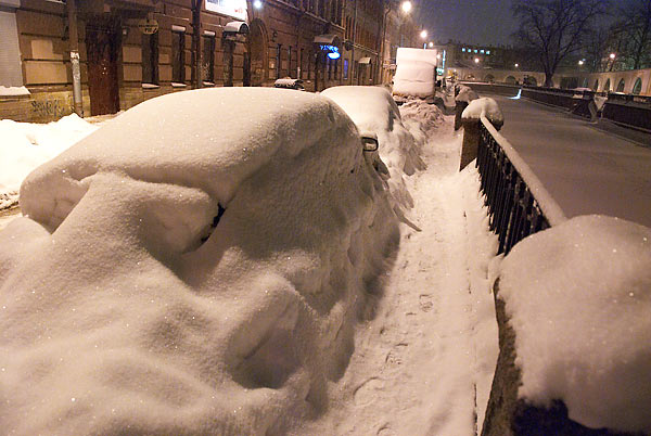 Снегопад в СПб