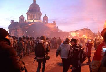Riots in St.Petersburg